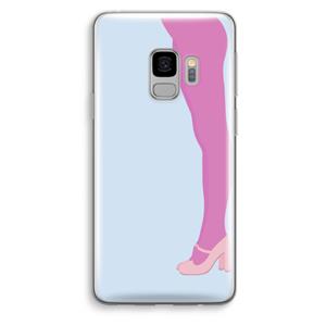 CaseCompany Pink panty: Samsung Galaxy S9 Transparant Hoesje