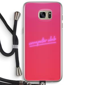 CaseCompany Vice Glow: Samsung Galaxy S7 Edge Transparant Hoesje met koord