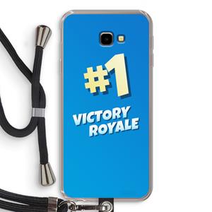 CaseCompany Victory Royale: Samsung Galaxy J4 Plus Transparant Hoesje met koord