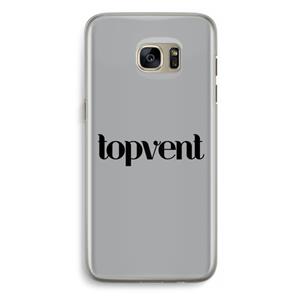 CaseCompany Topvent Grijs Zwart: Samsung Galaxy S7 Edge Transparant Hoesje