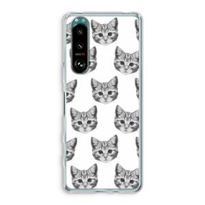 CaseCompany Kitten: Sony Xperia 5 III Transparant Hoesje