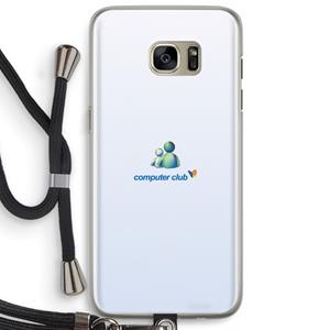 CaseCompany MSN: Samsung Galaxy S7 Edge Transparant Hoesje met koord