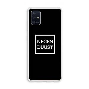 CaseCompany Negenduust black: Galaxy A51 4G Transparant Hoesje