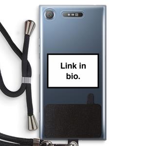 CaseCompany Link in bio: Sony Xperia XZ1 Transparant Hoesje met koord