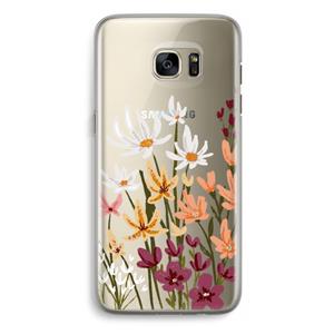 CaseCompany Painted wildflowers: Samsung Galaxy S7 Edge Transparant Hoesje