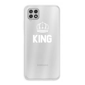 CaseCompany King zwart: Samsung Galaxy A22 4G Transparant Hoesje