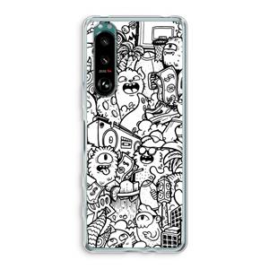 CaseCompany Vexx City #2: Sony Xperia 5 III Transparant Hoesje