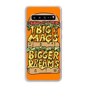 CaseCompany Big Macs Bigger Dreams: Samsung Galaxy S10 5G Transparant Hoesje