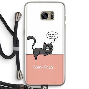 CaseCompany GSM poes: Samsung Galaxy S7 Edge Transparant Hoesje met koord