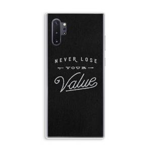 CaseCompany Never lose your value: Samsung Galaxy Note 10 Plus Transparant Hoesje