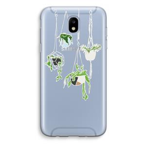 CaseCompany Hang In There: Samsung Galaxy J5 (2017) Transparant Hoesje