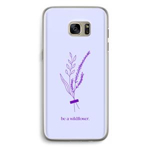 CaseCompany Be a wildflower: Samsung Galaxy S7 Edge Transparant Hoesje