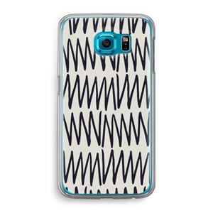 CaseCompany Marrakech Zigzag: Samsung Galaxy S6 Transparant Hoesje