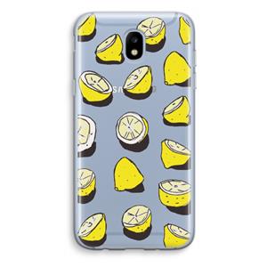 CaseCompany When Life Gives You Lemons...: Samsung Galaxy J5 (2017) Transparant Hoesje