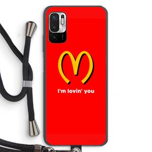 CaseCompany I'm lovin' you: Xiaomi Redmi Note 10 5G Transparant Hoesje met koord
