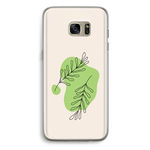 CaseCompany Beleaf in you: Samsung Galaxy S7 Edge Transparant Hoesje