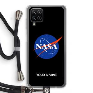 CaseCompany NASA: Samsung Galaxy A12 Transparant Hoesje met koord