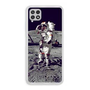 CaseCompany Spaceman: Samsung Galaxy A22 4G Transparant Hoesje