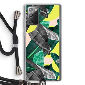 CaseCompany Fantasie jungle: Samsung Galaxy Note 20 / Note 20 5G Transparant Hoesje met koord