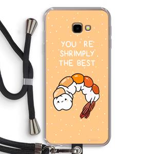 CaseCompany You're Shrimply The Best: Samsung Galaxy J4 Plus Transparant Hoesje met koord