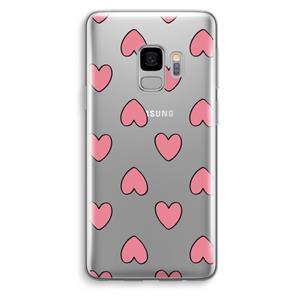 CaseCompany Ondersteboven verliefd: Samsung Galaxy S9 Transparant Hoesje