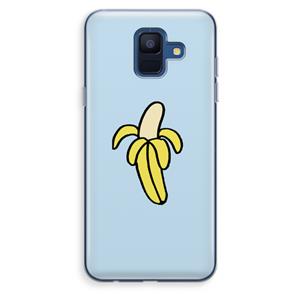 CaseCompany Banana: Samsung Galaxy A6 (2018) Transparant Hoesje