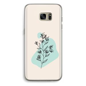 CaseCompany Violets are blue: Samsung Galaxy S7 Edge Transparant Hoesje
