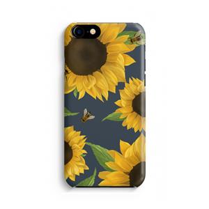 CaseCompany Sunflower and bees: Volledig geprint iPhone SE 2020 Hoesje