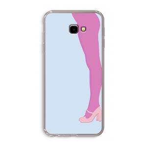 CaseCompany Pink panty: Samsung Galaxy J4 Plus Transparant Hoesje
