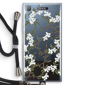 CaseCompany Blossoming spring: Sony Xperia XZ1 Transparant Hoesje met koord