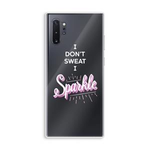 CaseCompany Sparkle quote: Samsung Galaxy Note 10 Plus Transparant Hoesje