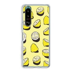 CaseCompany When Life Gives You Lemons...: Sony Xperia 5 III Transparant Hoesje