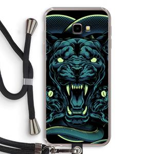CaseCompany Cougar and Vipers: Samsung Galaxy J4 Plus Transparant Hoesje met koord
