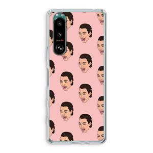 CaseCompany Ugly Cry Call: Sony Xperia 5 III Transparant Hoesje