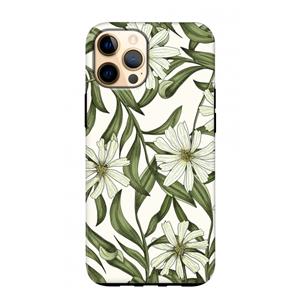 CaseCompany Wit bloemenpatroon: iPhone 12 Pro Max Tough Case