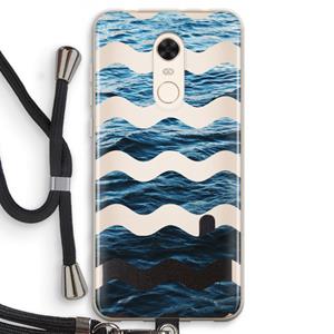 CaseCompany Oceaan: Xiaomi Redmi 5 Transparant Hoesje met koord