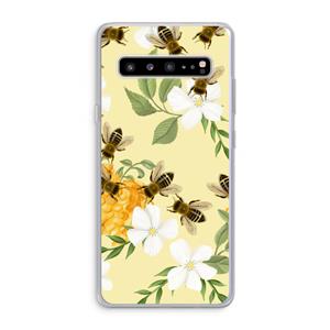 CaseCompany No flowers without bees: Samsung Galaxy S10 5G Transparant Hoesje