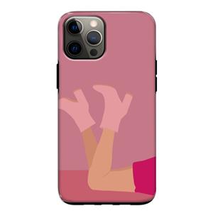 CaseCompany Pink boots: iPhone 12 Tough Case
