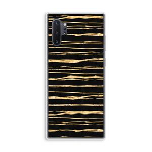 CaseCompany Gouden strepen: Samsung Galaxy Note 10 Plus Transparant Hoesje