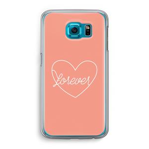 CaseCompany Forever heart: Samsung Galaxy S6 Transparant Hoesje