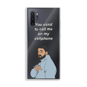 CaseCompany Hotline bling: Samsung Galaxy Note 10 Plus Transparant Hoesje