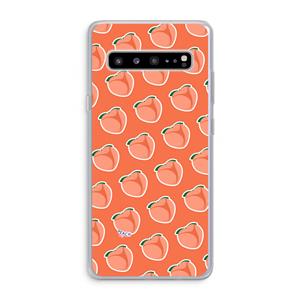 CaseCompany Just peachy: Samsung Galaxy S10 5G Transparant Hoesje