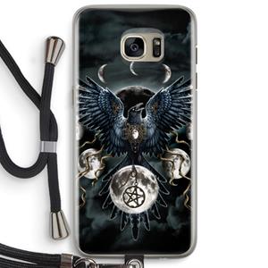 CaseCompany Sinister Wings: Samsung Galaxy S7 Edge Transparant Hoesje met koord