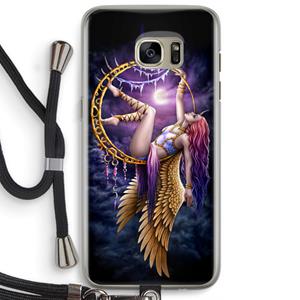 CaseCompany Aerial Angel: Samsung Galaxy S7 Edge Transparant Hoesje met koord