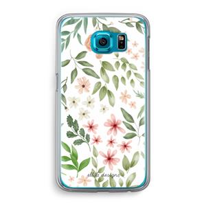 CaseCompany Botanical sweet flower heaven: Samsung Galaxy S6 Transparant Hoesje