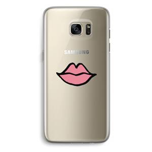 CaseCompany Kusje: Samsung Galaxy S7 Edge Transparant Hoesje