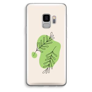 CaseCompany Beleaf in you: Samsung Galaxy S9 Transparant Hoesje
