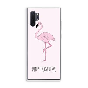 CaseCompany Pink positive: Samsung Galaxy Note 10 Plus Transparant Hoesje