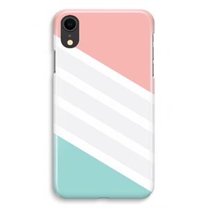 CaseCompany Strepen pastel: iPhone XR Volledig Geprint Hoesje