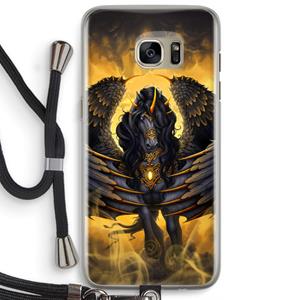 CaseCompany Pegasus: Samsung Galaxy S7 Edge Transparant Hoesje met koord